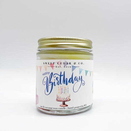 happy birthday sprinkle candle - Sweet Cedar & Co.