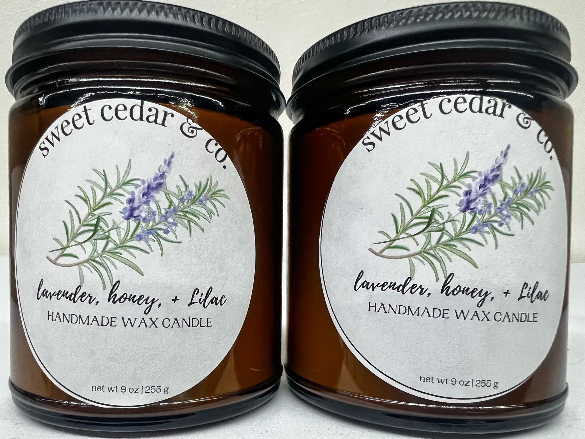 Lavender, Honey, and Lilac Candle - Sweet Cedar & Co.