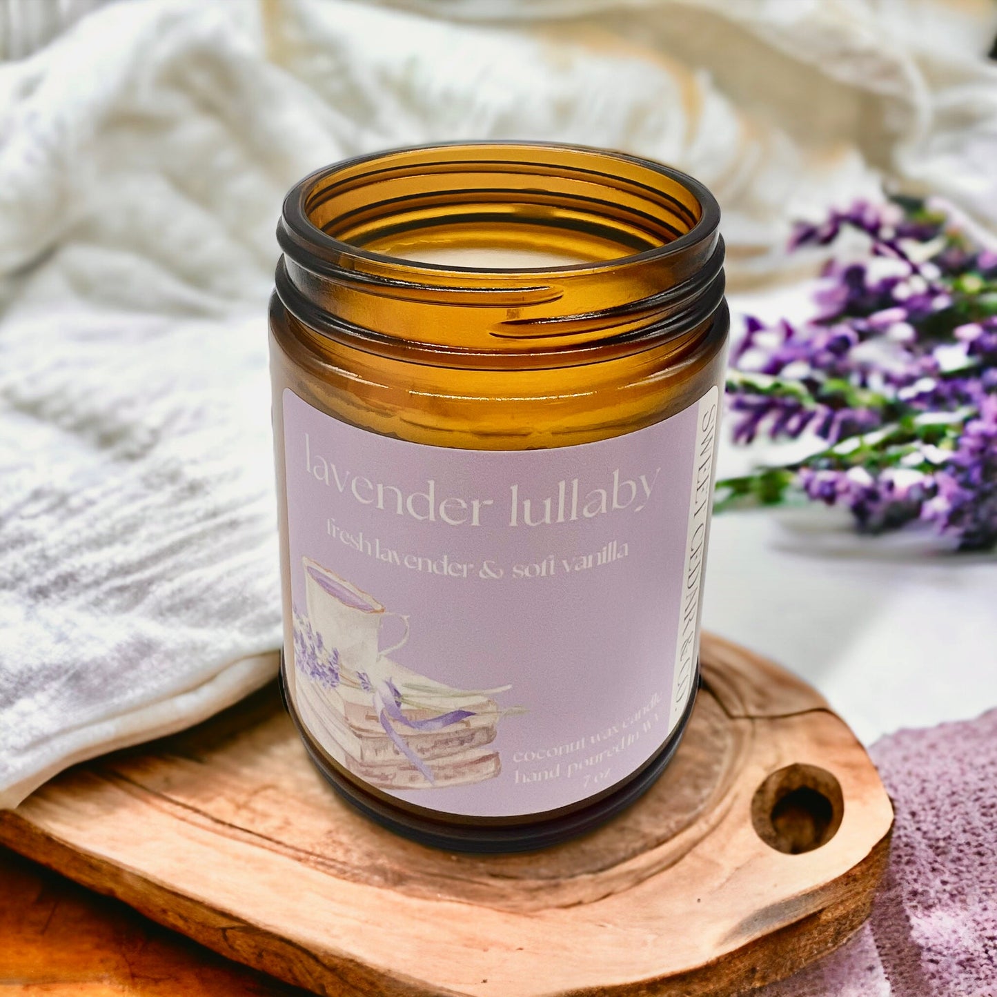 Lavender Lullaby - Coconut Wax Candle - Sweet Cedar & Co.