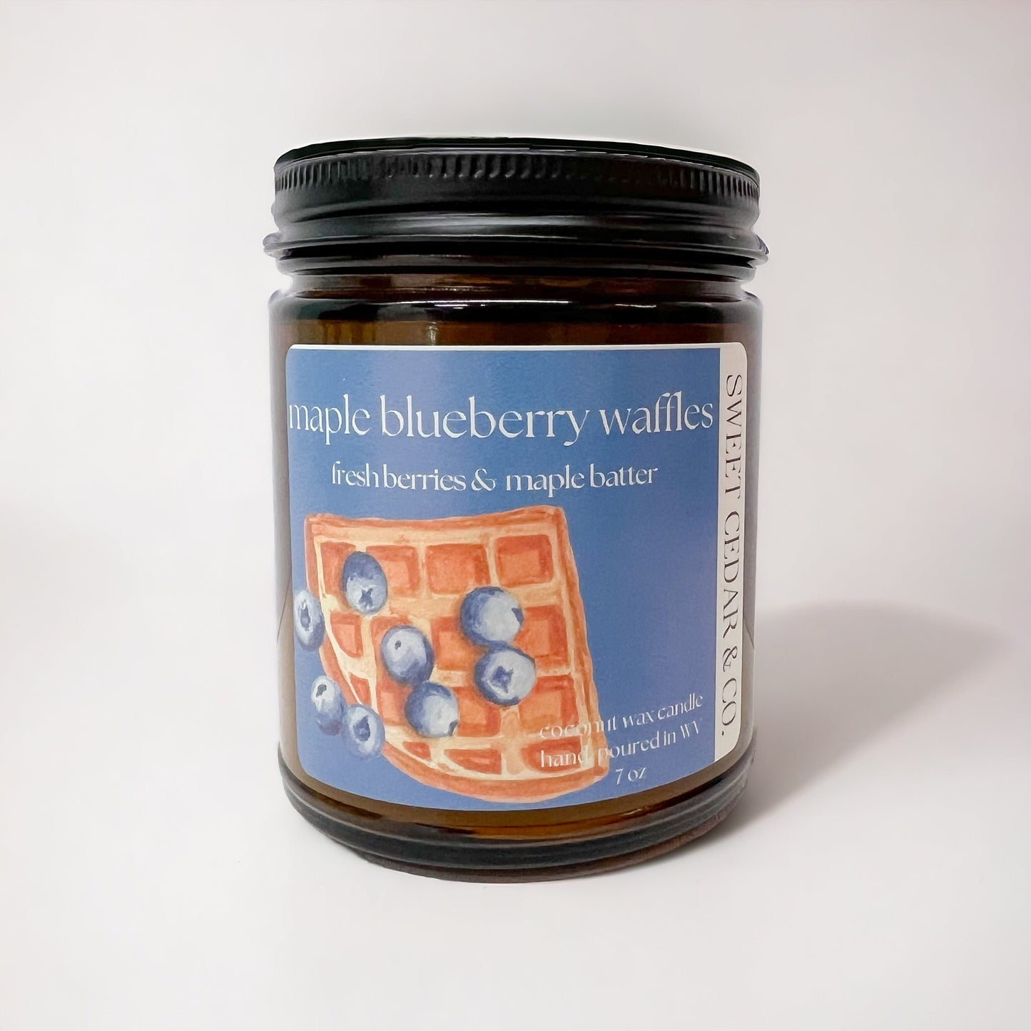 Maple Blueberry Waffles - Coconut Wax Candle - Sweet Cedar & Co.